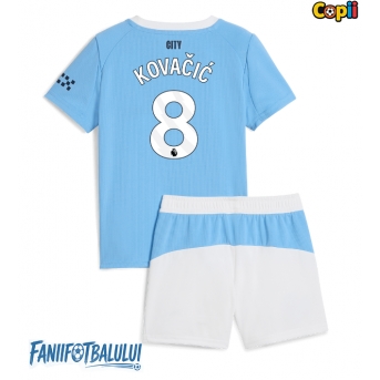Manchester City Mateo Kovacic #8 Echipament de Fotbal Replică 2025-26 Copii Acasa (+ Șorturi)